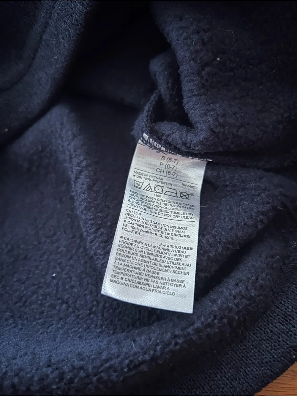Old Navy Navy Blue Shawl Collar Pullover Sweater Kids Size S (6-7)